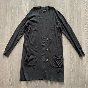 RW&Co Long Black Cardigan